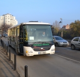 Autobuz electric tamponat in Oradea 1