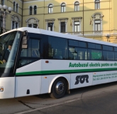 Autobuz electric tamponat in Oradea 2