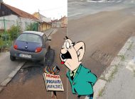 Dorel Viteazul: Muncitorii care au reabilitat o stradă din Oradea au asfaltat în jurul unei mașini! (FOTO)